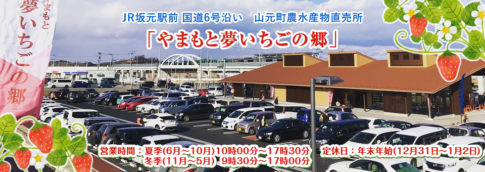 山元町農水産物直売所「やまもと夢いちごの郷」