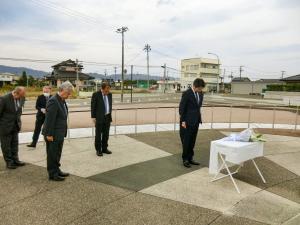 高木復興副大臣が山元町で視察