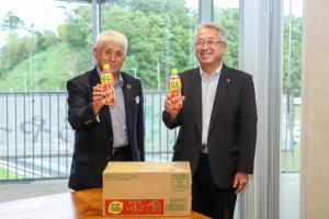 みやぎ亘理農業協同組合の大堀代表理事と橋元町長