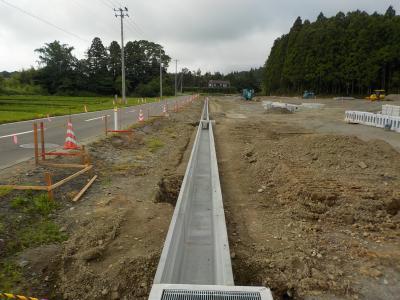 深山山麓少年の森雨水排水工事
