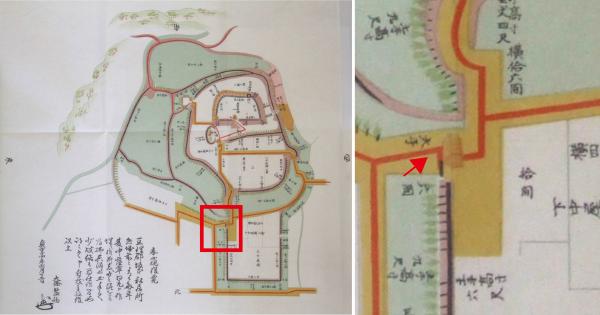 貞享4年亘理郡坂本要害屋敷惣絵図