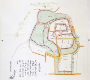 蓑首城平面図