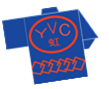 YVC虹の青いハッピ