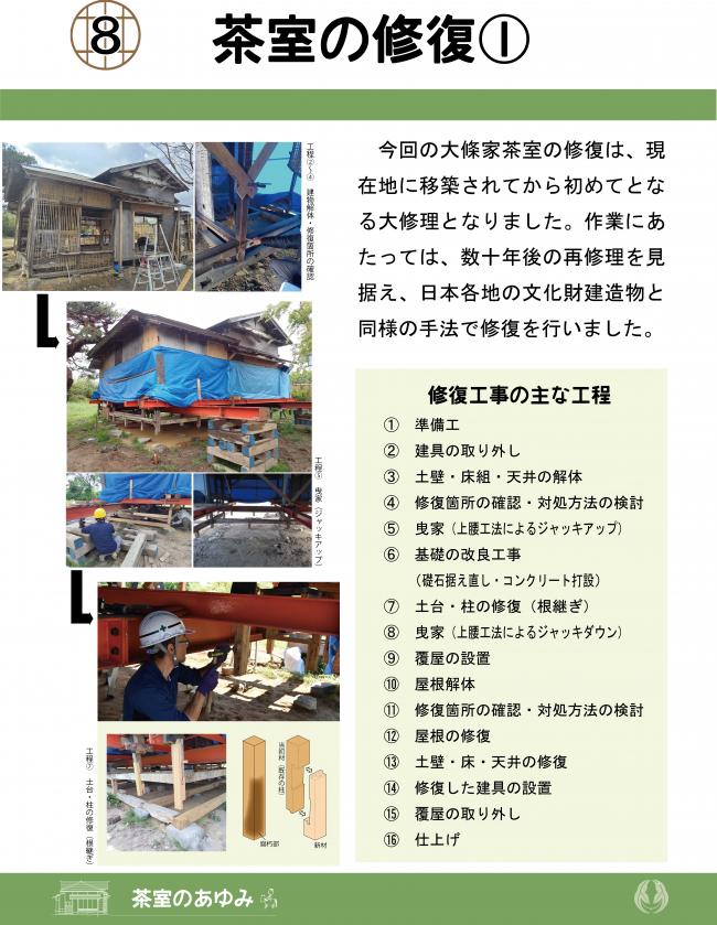 茶室の修復