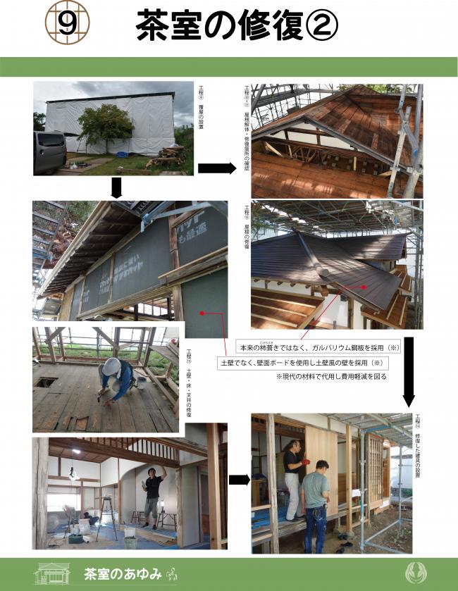 茶室の修復