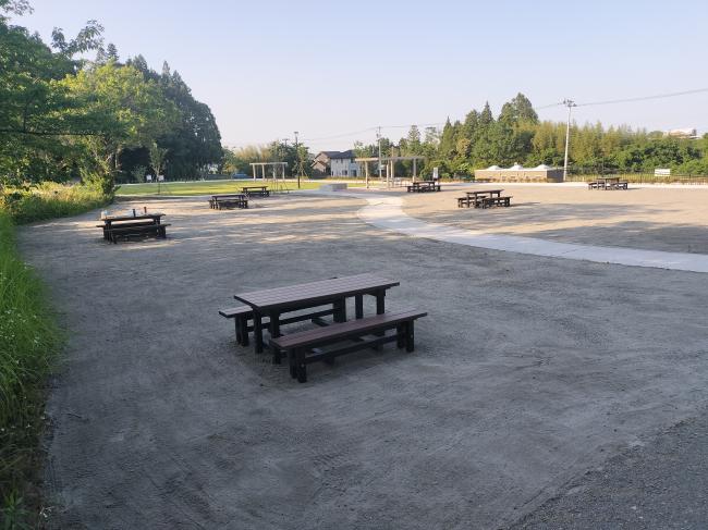 バーベキュー広場遠景