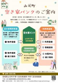 空き家バンクチラシ　表