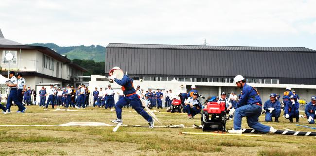 山元町消防団秋季消防演習